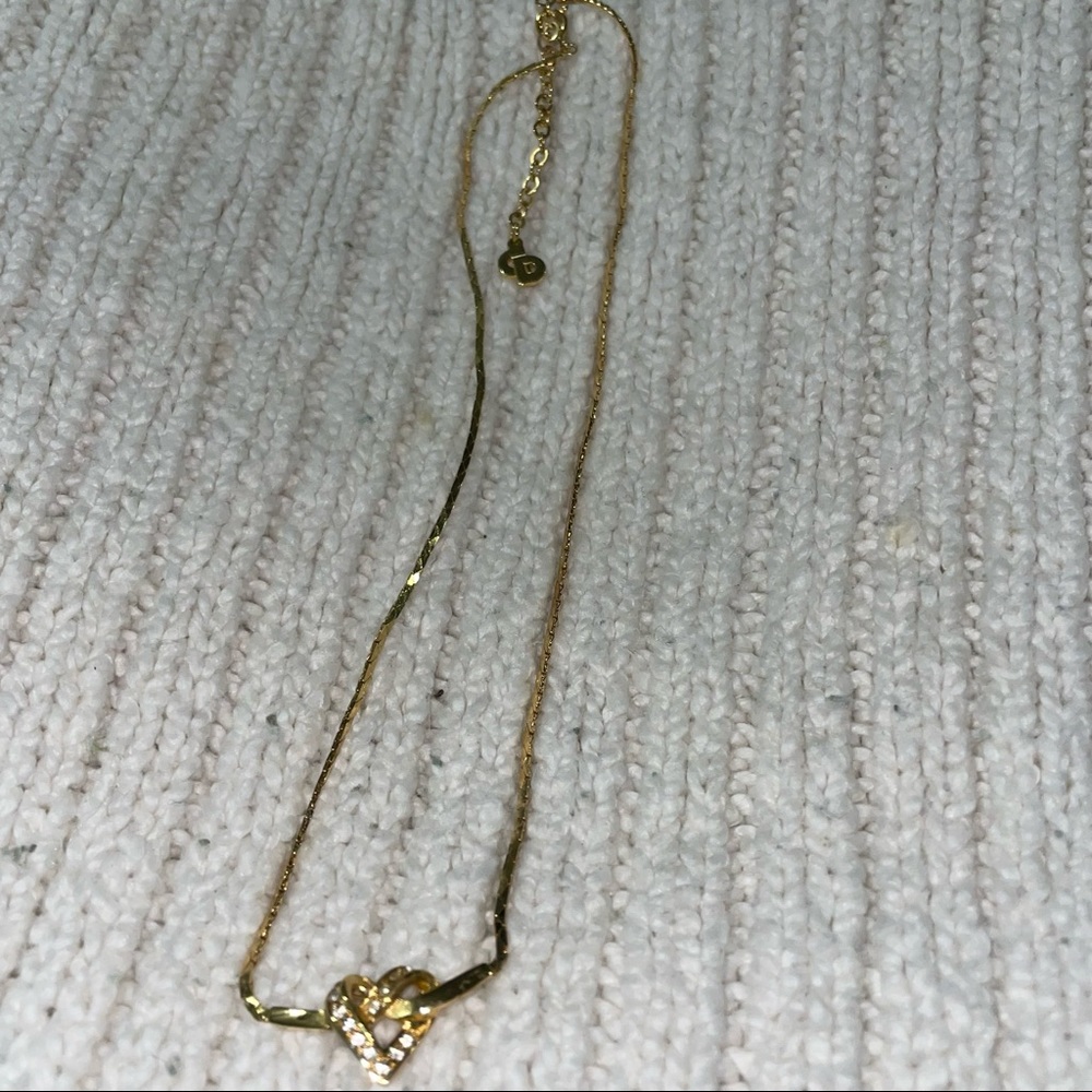 Vintage Christian Dior necklace with a heart pendant - Picture 6 of 8